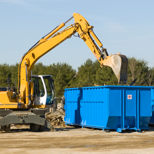 can i choose the location where the residential dumpster will be placed in Redbird